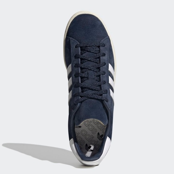 *NWT&B* Adidas / Campus 80s Suede Leather Sneaker / Navy & White / 6 Mens - Picture 2 of 10